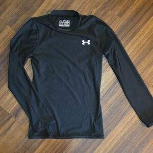 Kids Under Armour Black Long Sleeve Shirt Kids S/M